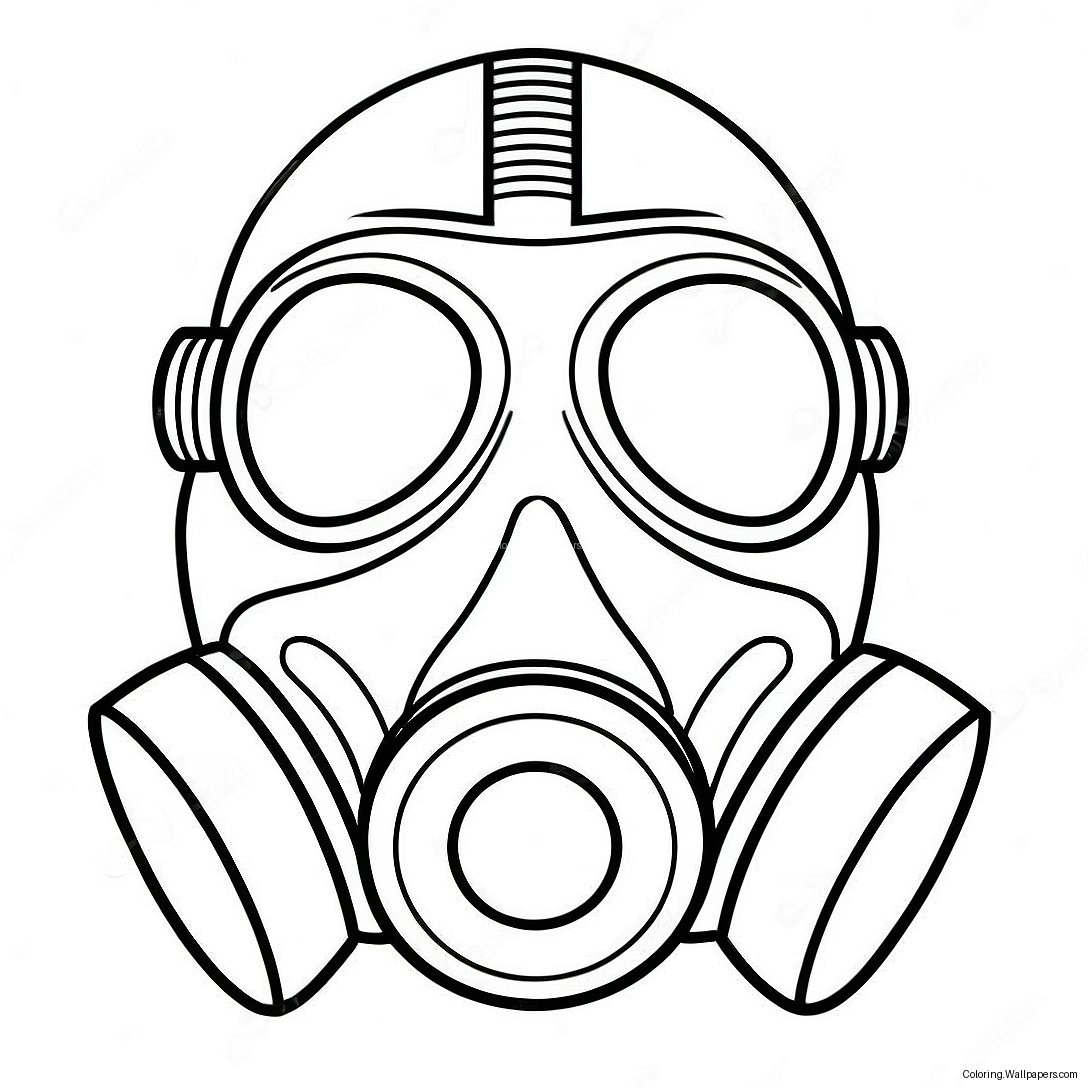 Gas Mask Coloring Page 46289