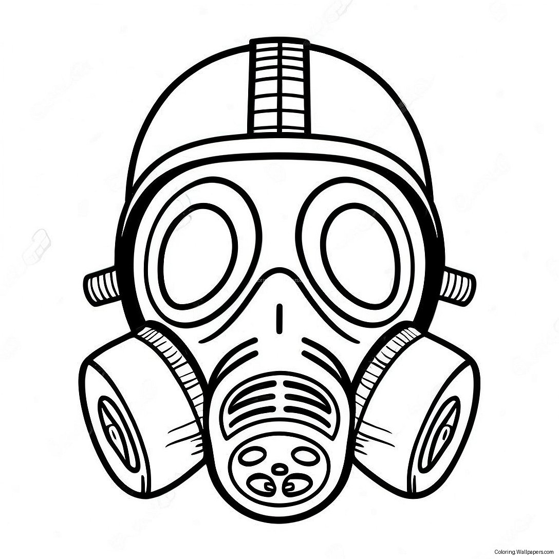 Gas Mask Coloring Page 46290