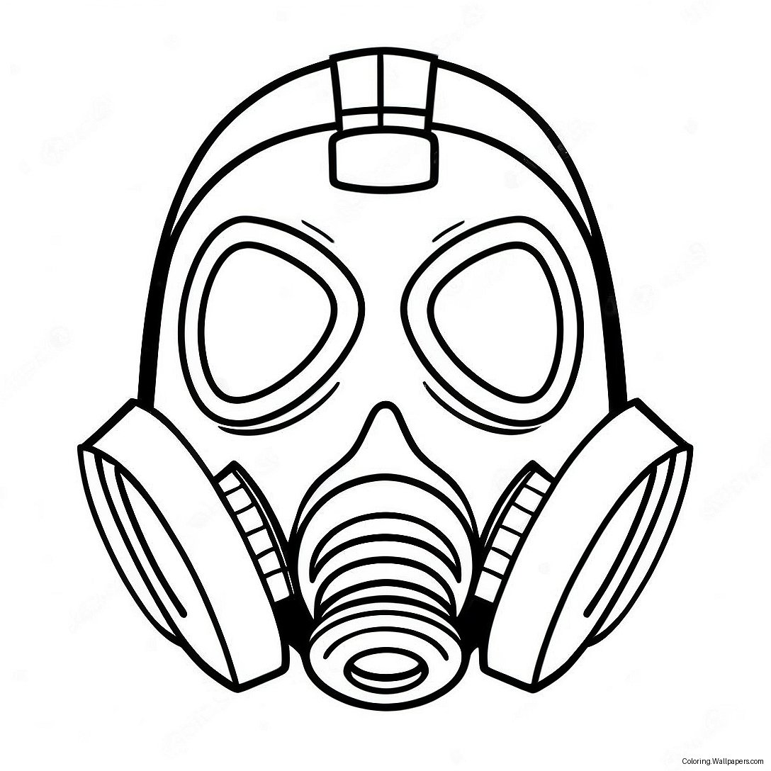 Gas Mask Coloring Page 46291