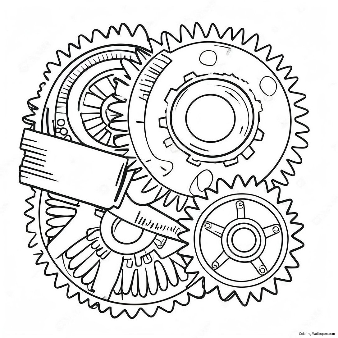 Gear Coloring Page 40774