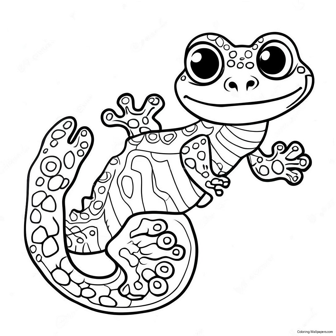 Gecko Coloring Page 23306