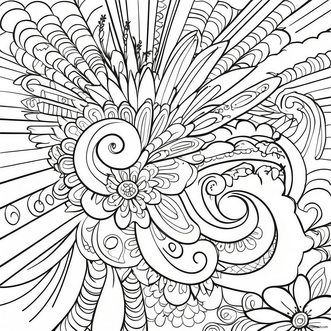 Gel Pen Coloring Page 8939