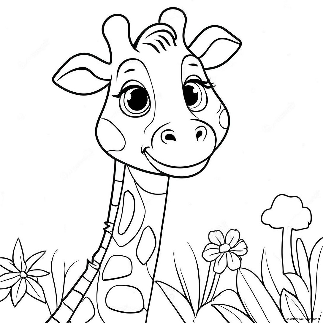 Page À Colorier De Geoffrey La Girafe 55307