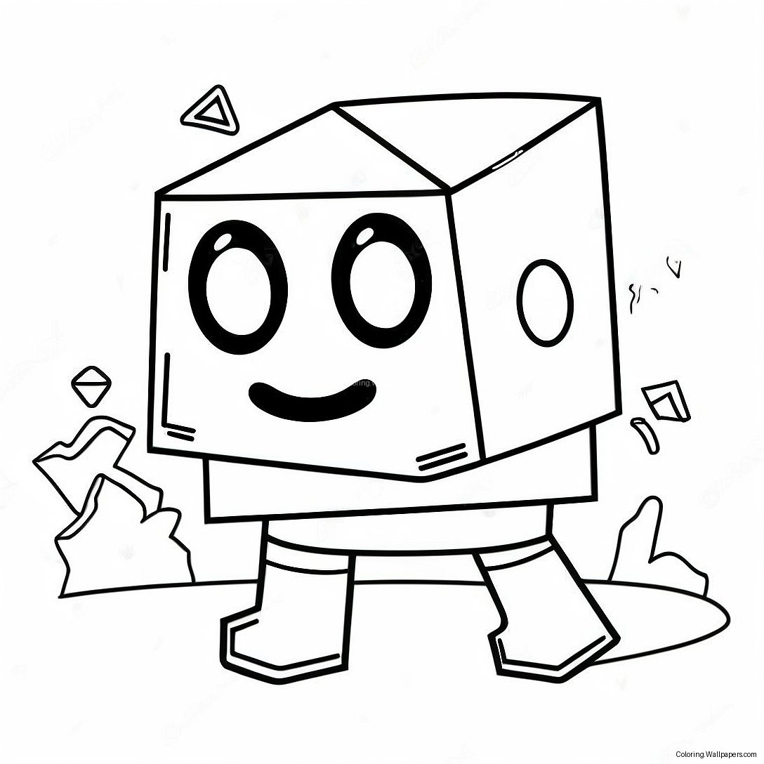 Geometry Dash Character Coloring Page 7192