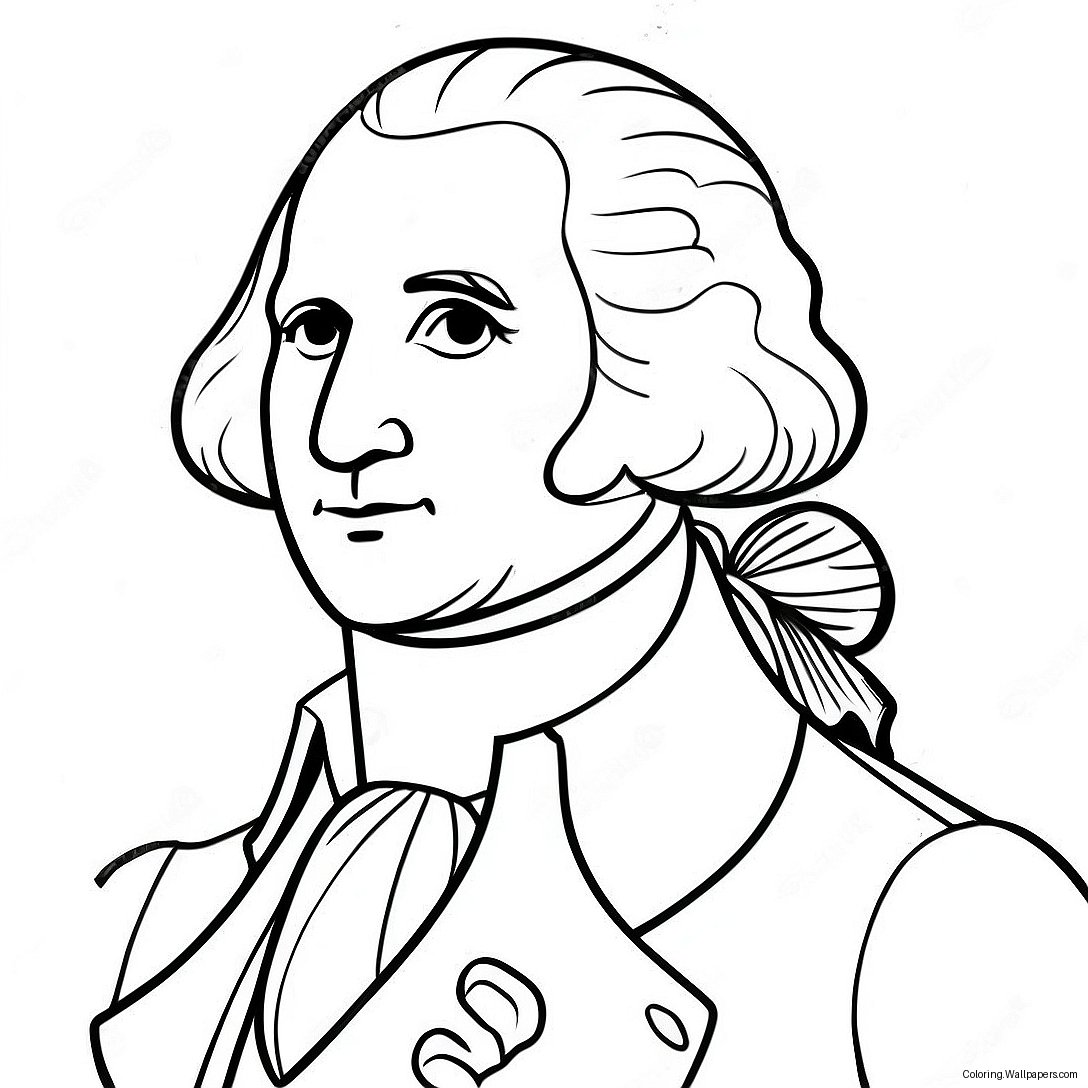 George Washington Historical Figure Coloring Page 29417