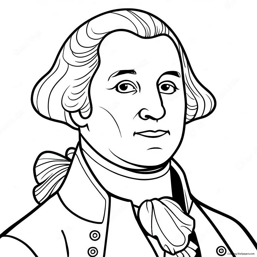 George Washington Historical Figure Coloring Page 29419