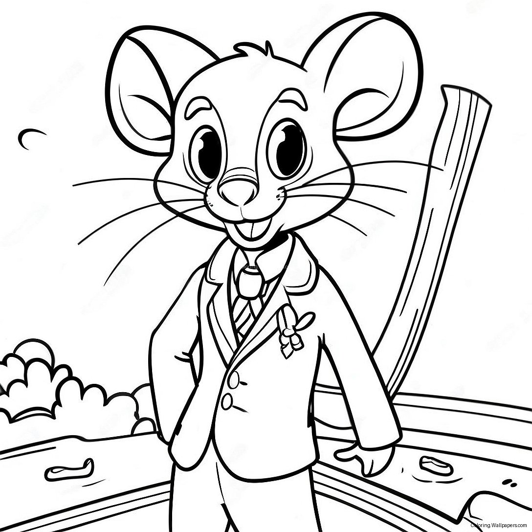 Page À Colorier De Geronimo Stilton 33988