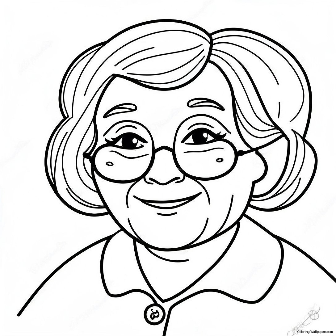 Get Well Soon Grandma Coloring Page 41223