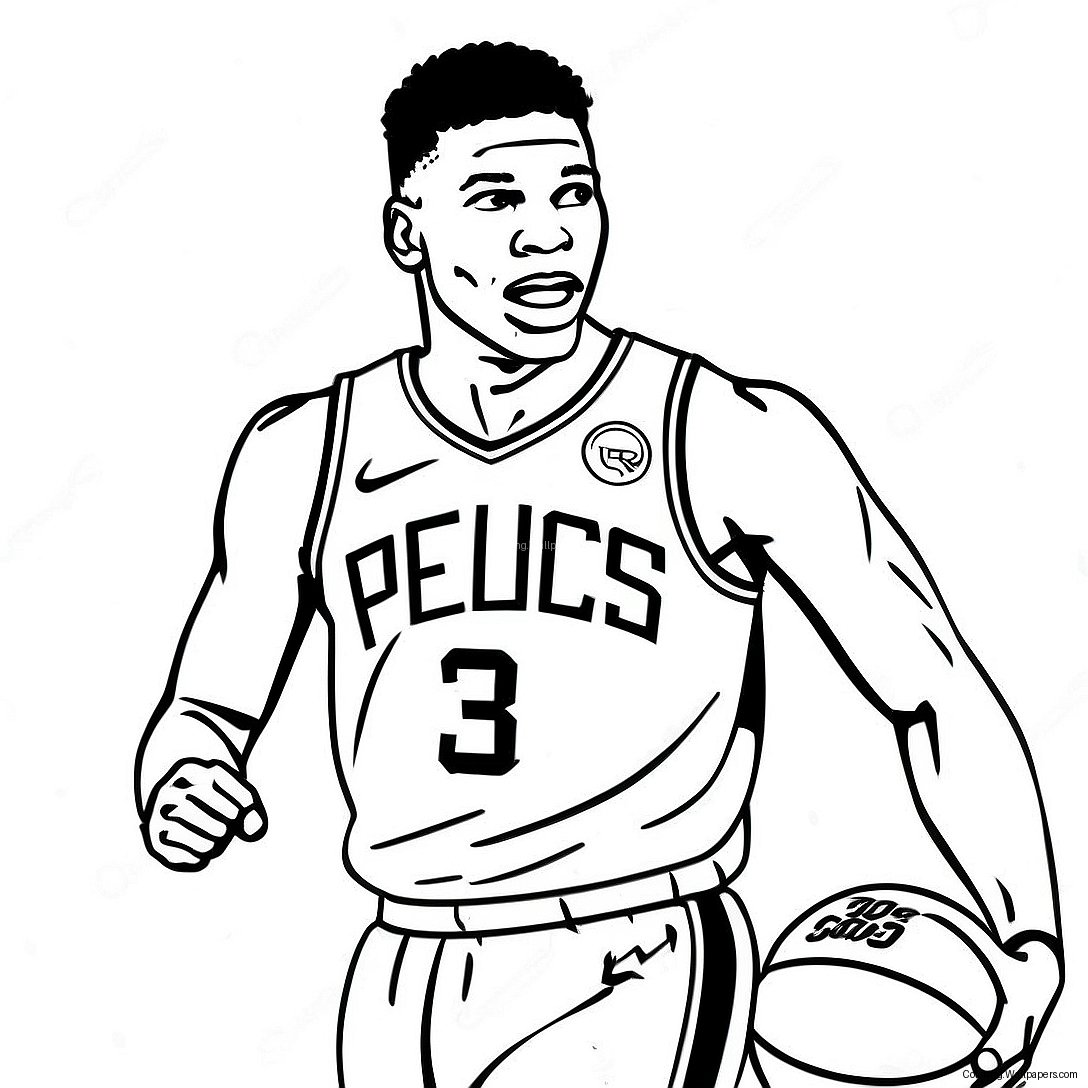 Giannis Antetokounmpo Coloring Page 8119