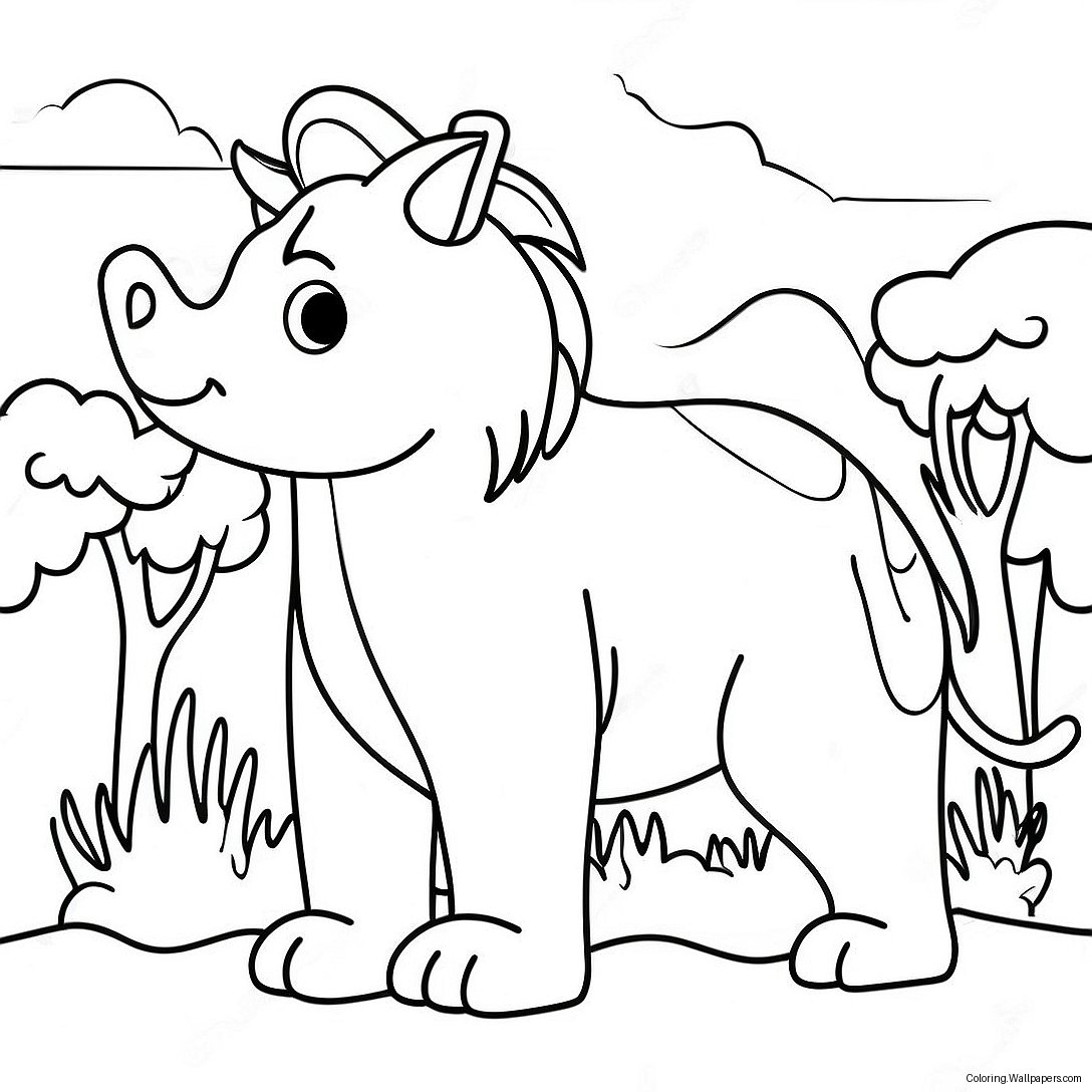 Giant Animal Coloring Pages 6441