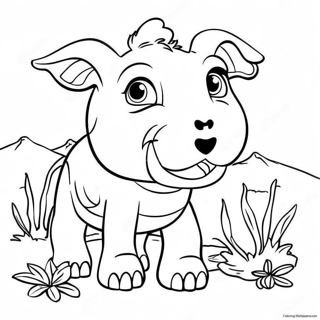 Géantes Pages À Colorier D'animaux 6444