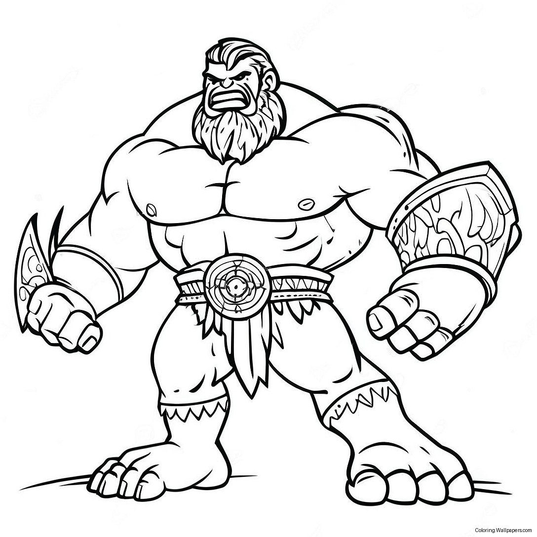 Giant Goliath Coloring Page 13208