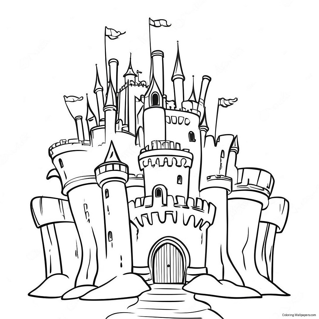 Giant's Castle Coloring Page 16389