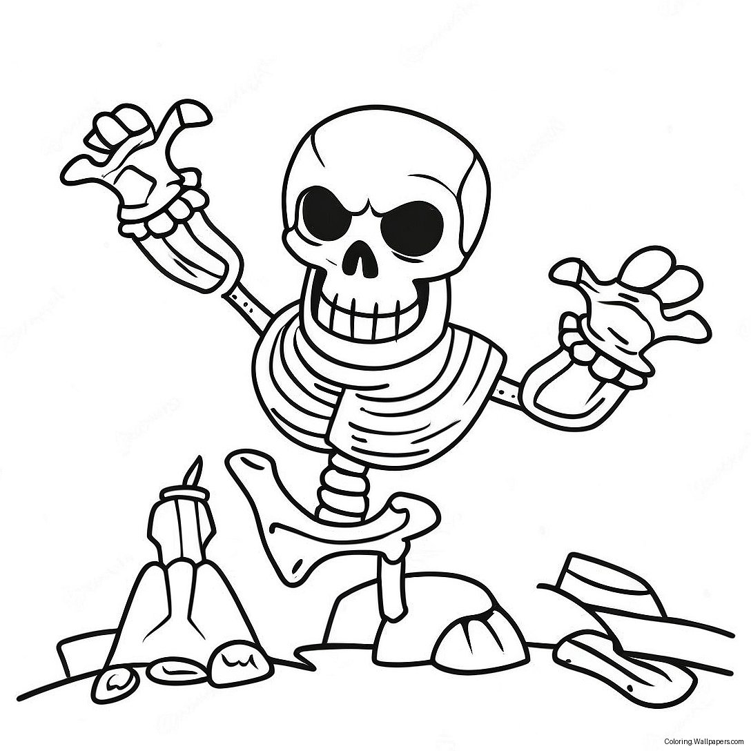 Giant Skeleton Clash Royale Coloring Page 26994