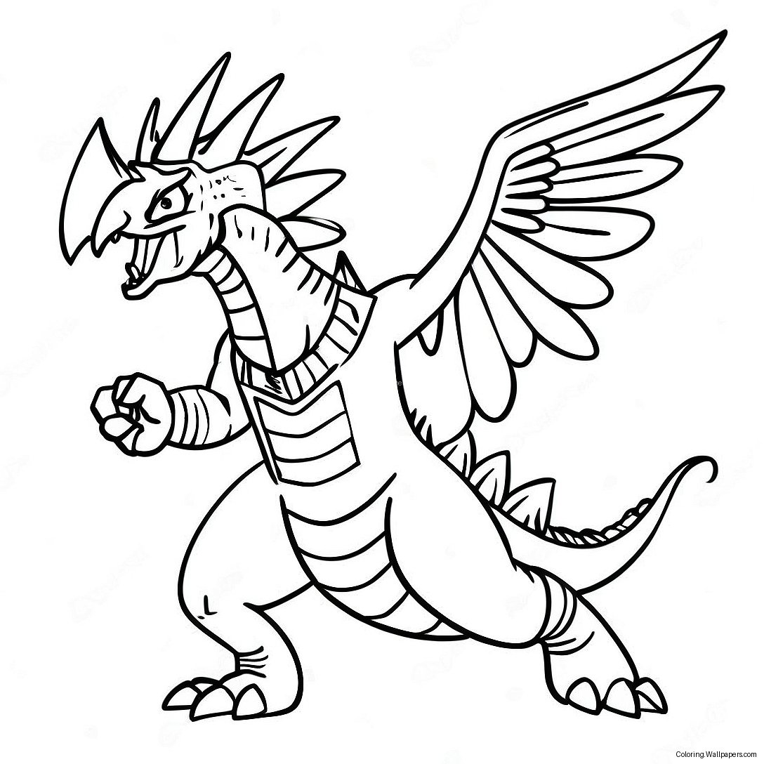 Gigan In A Fierce Battle Coloring Page 42382