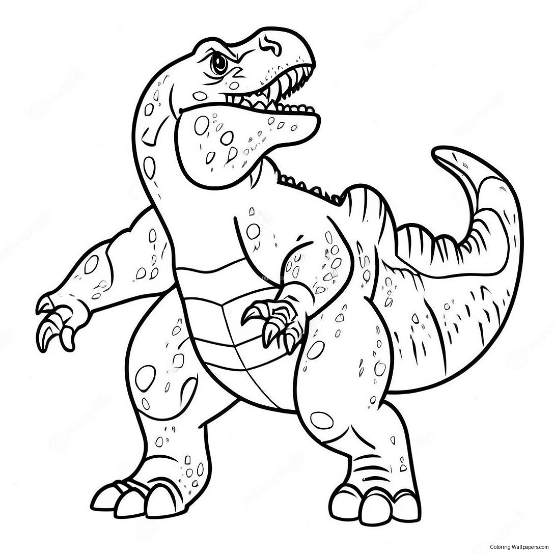 Giganotosaurus Roaring Coloring Page 38294