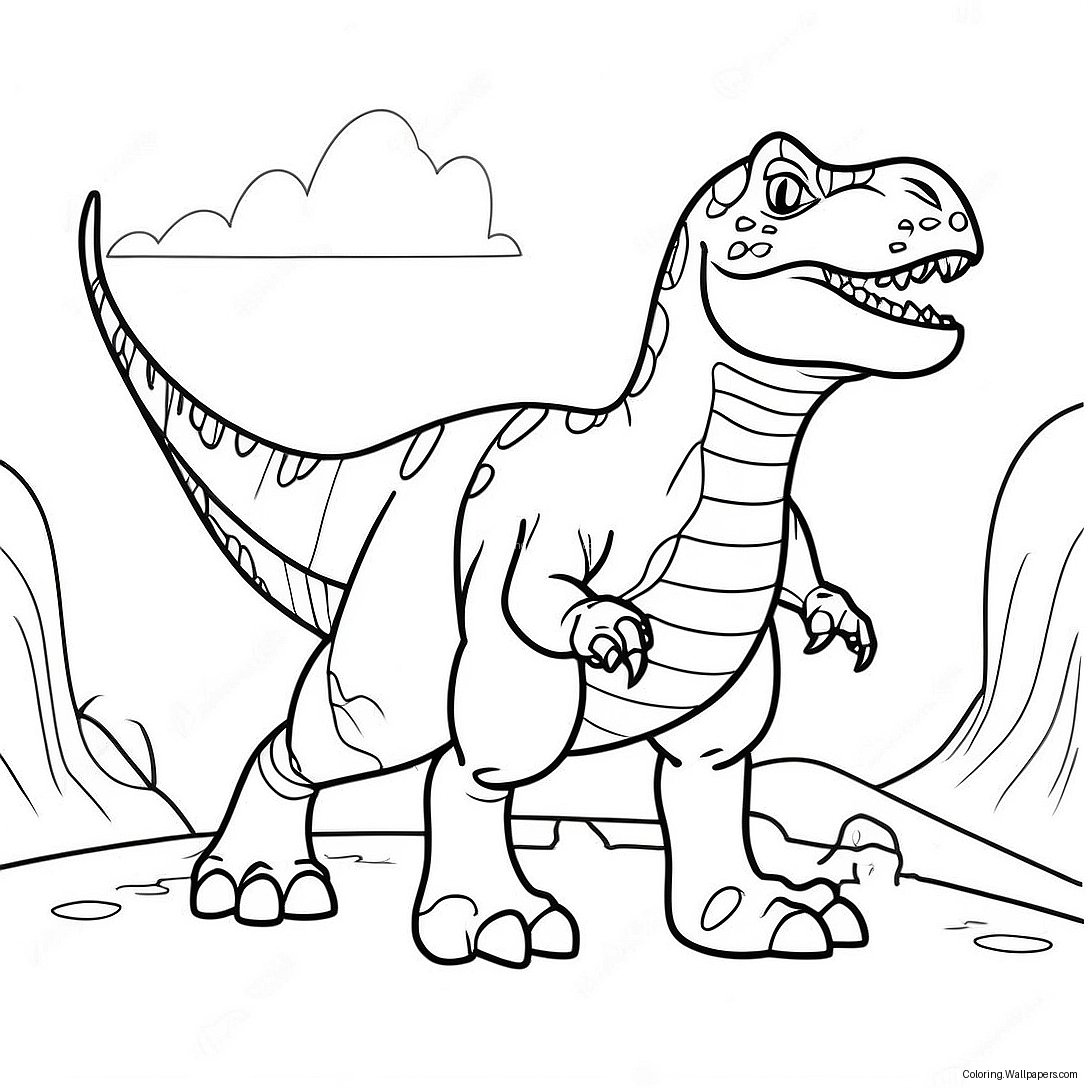 Giganotosaurus Roaring Coloring Page 56789