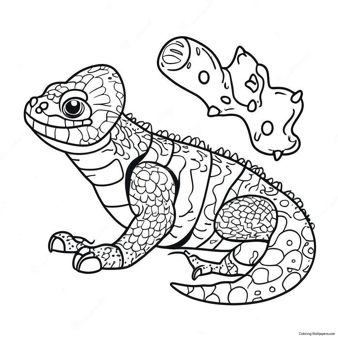 Gila Monster Coloring Page 53218