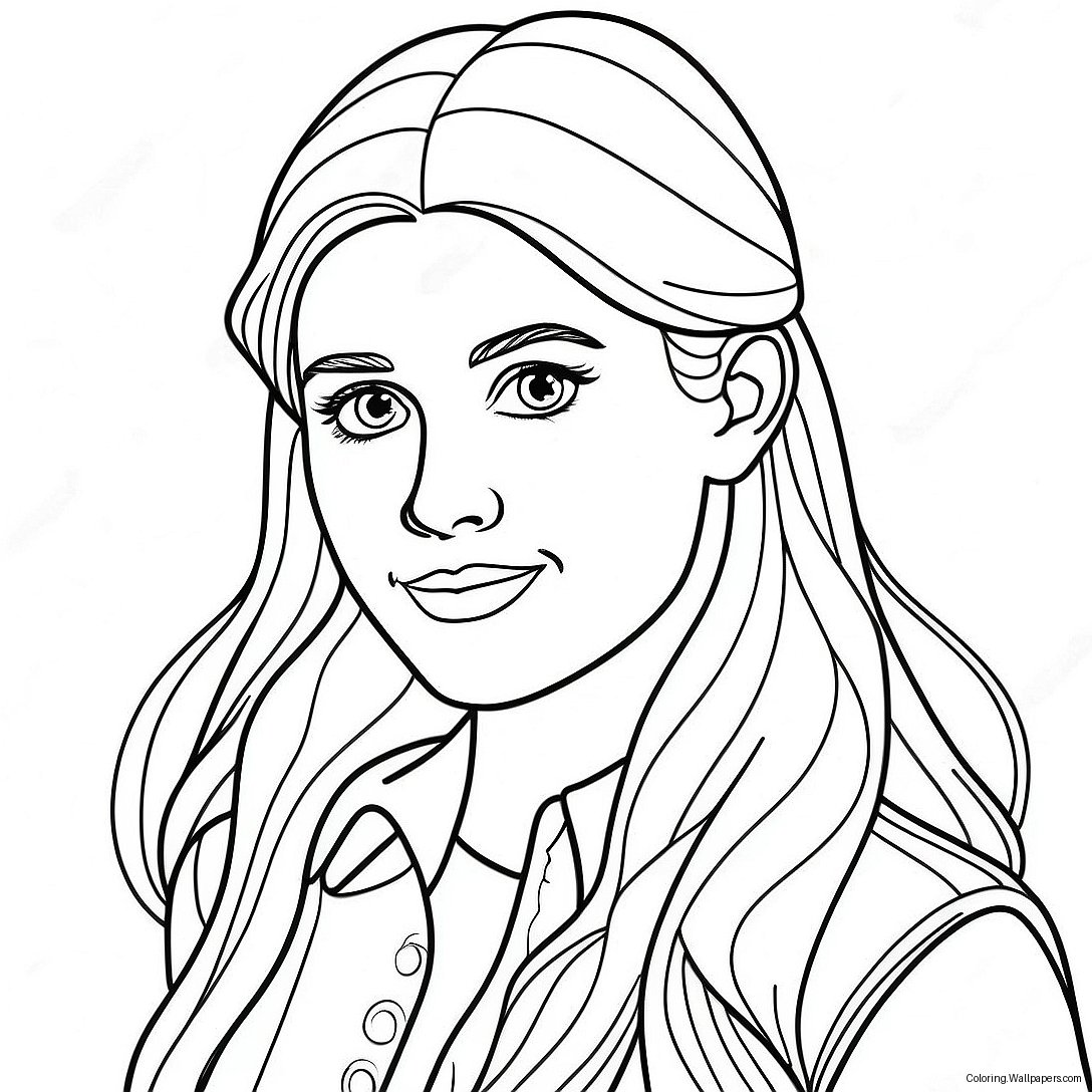 Página Para Colorir Mágica Da Ginny Weasley 37968