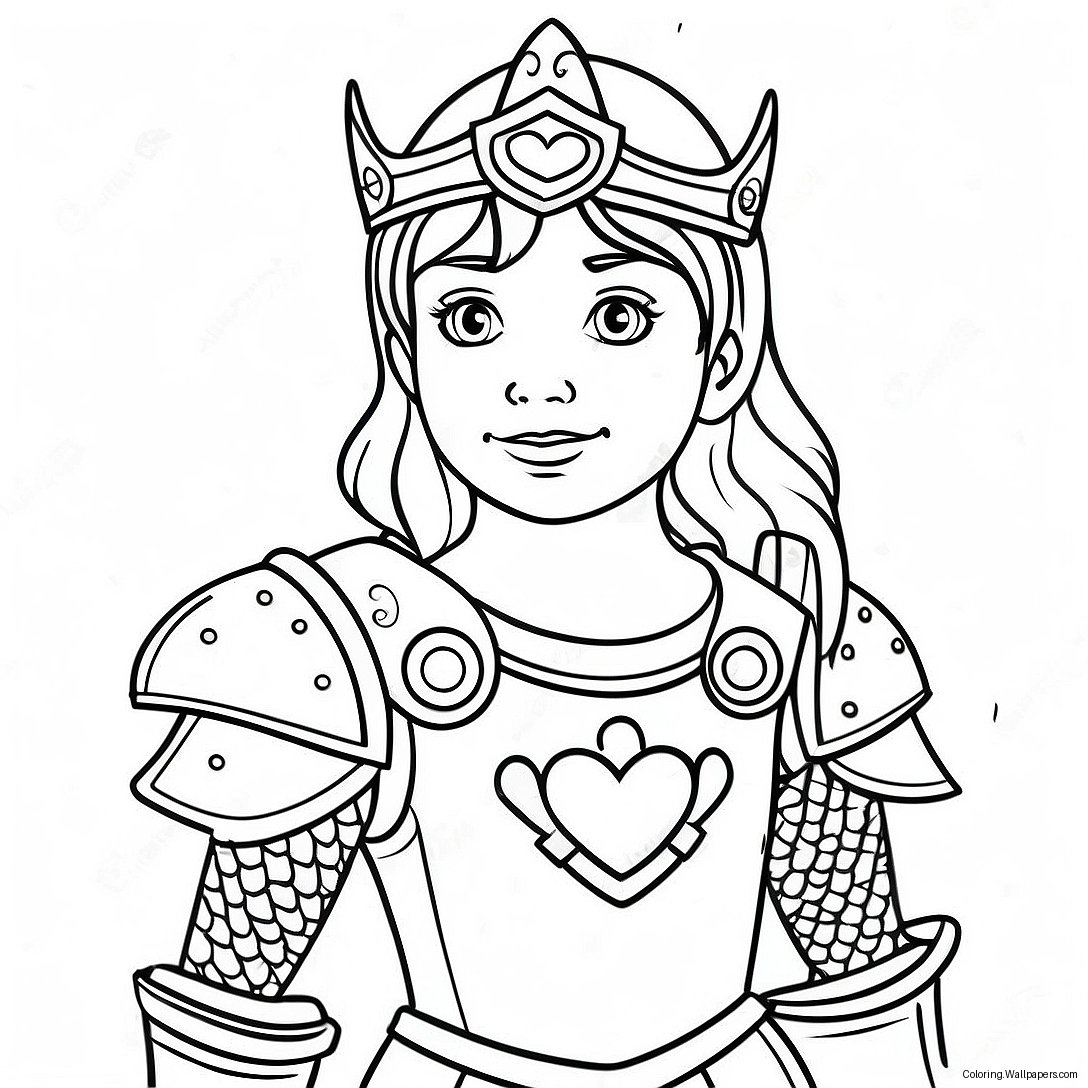 Girl Armor Of God Coloring Page 19635