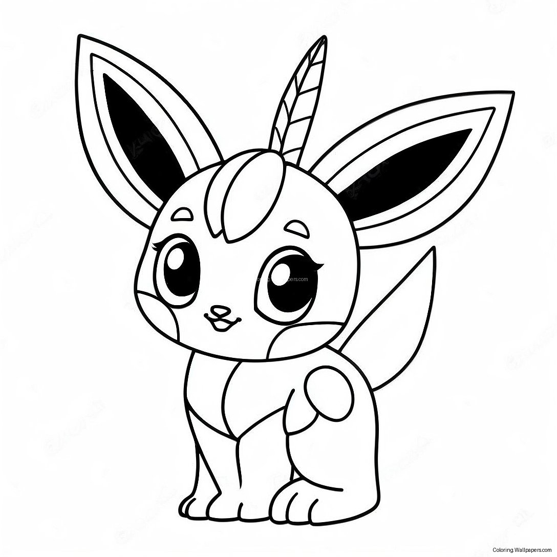 Glaceon Färgläggningssida 22182