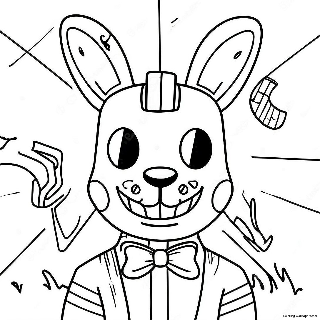 Glitchtrap Coloring Page 57717