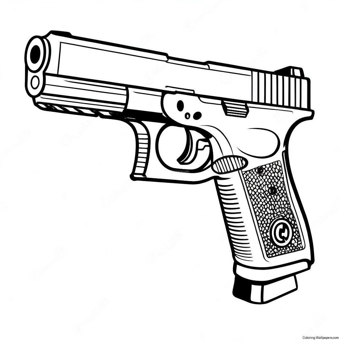 Glock Handgun Målarbild 36149