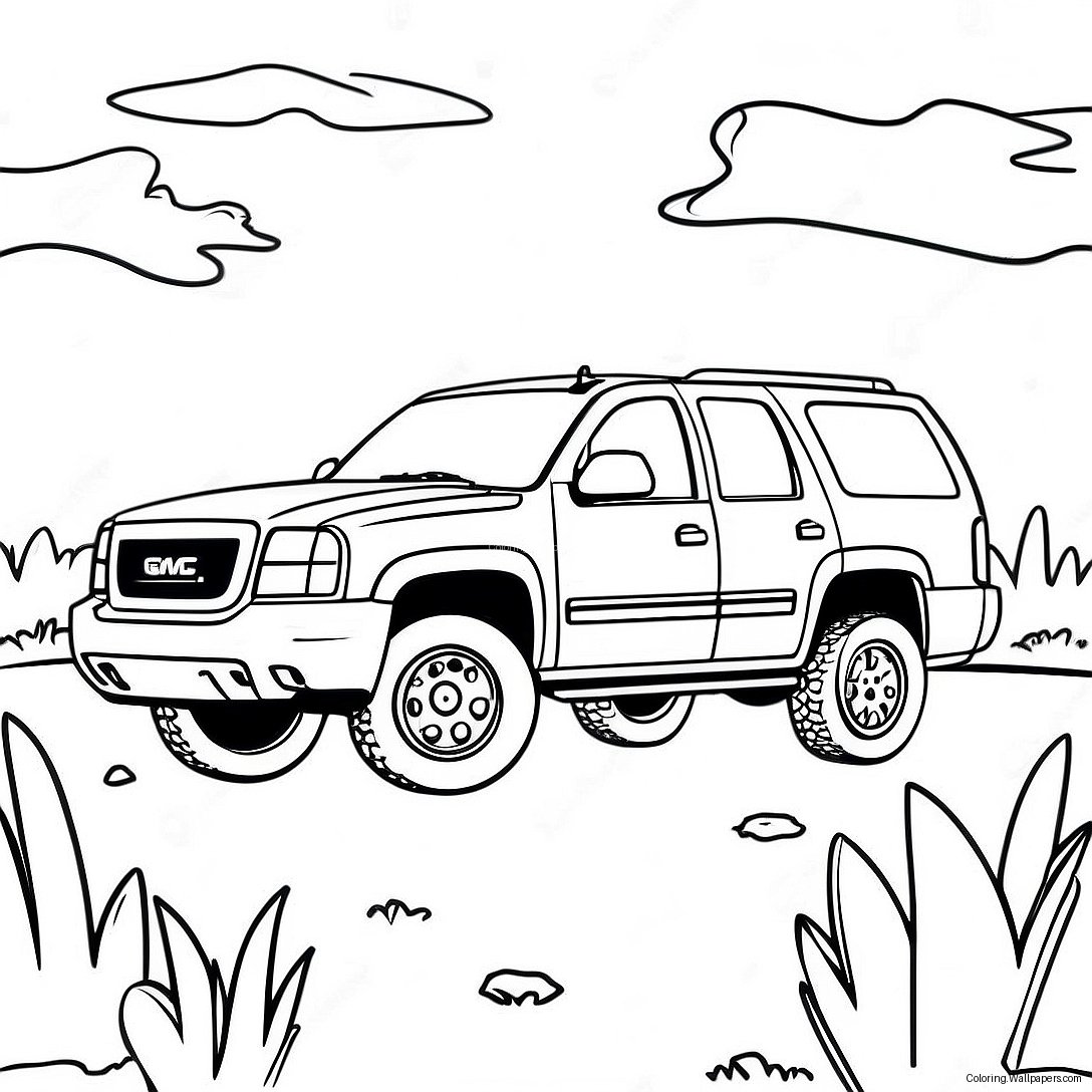 Page À Colorier D'aventure Suv Gmc 12702