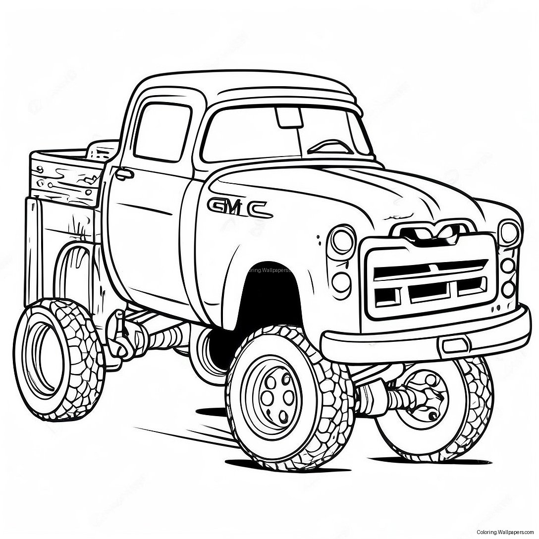 Page À Colorier De Camion Gmc 17920