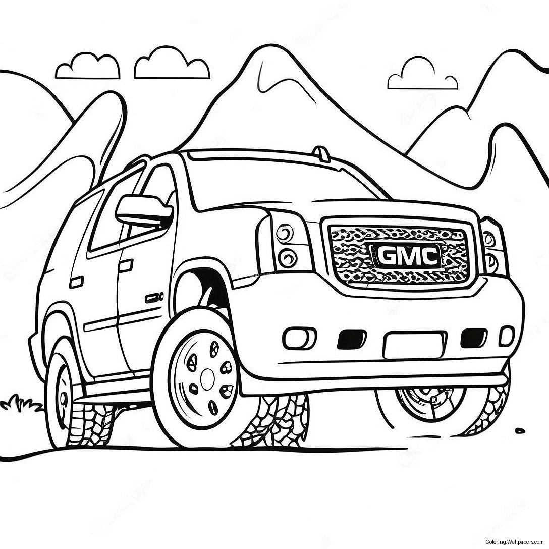 Gmc Yukon Off-Road Avontuur Kleurplaat 41219