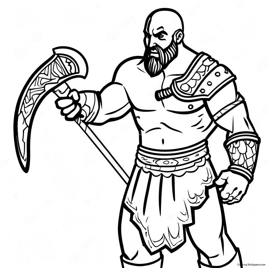 God Of War Coloring Page 15211