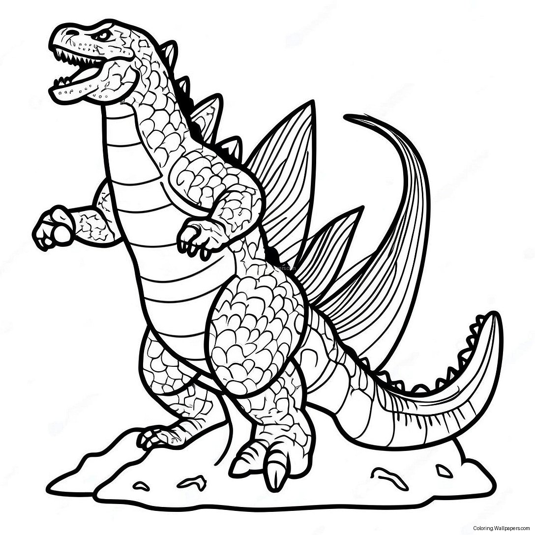 Página Para Colorear De Godzilla 2021 10932