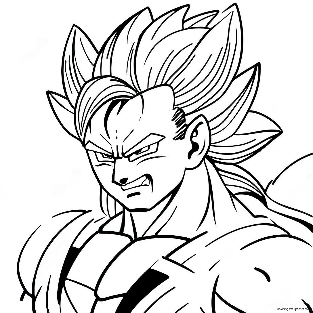 Gogeta Super Saiyan Coloring Page 6922