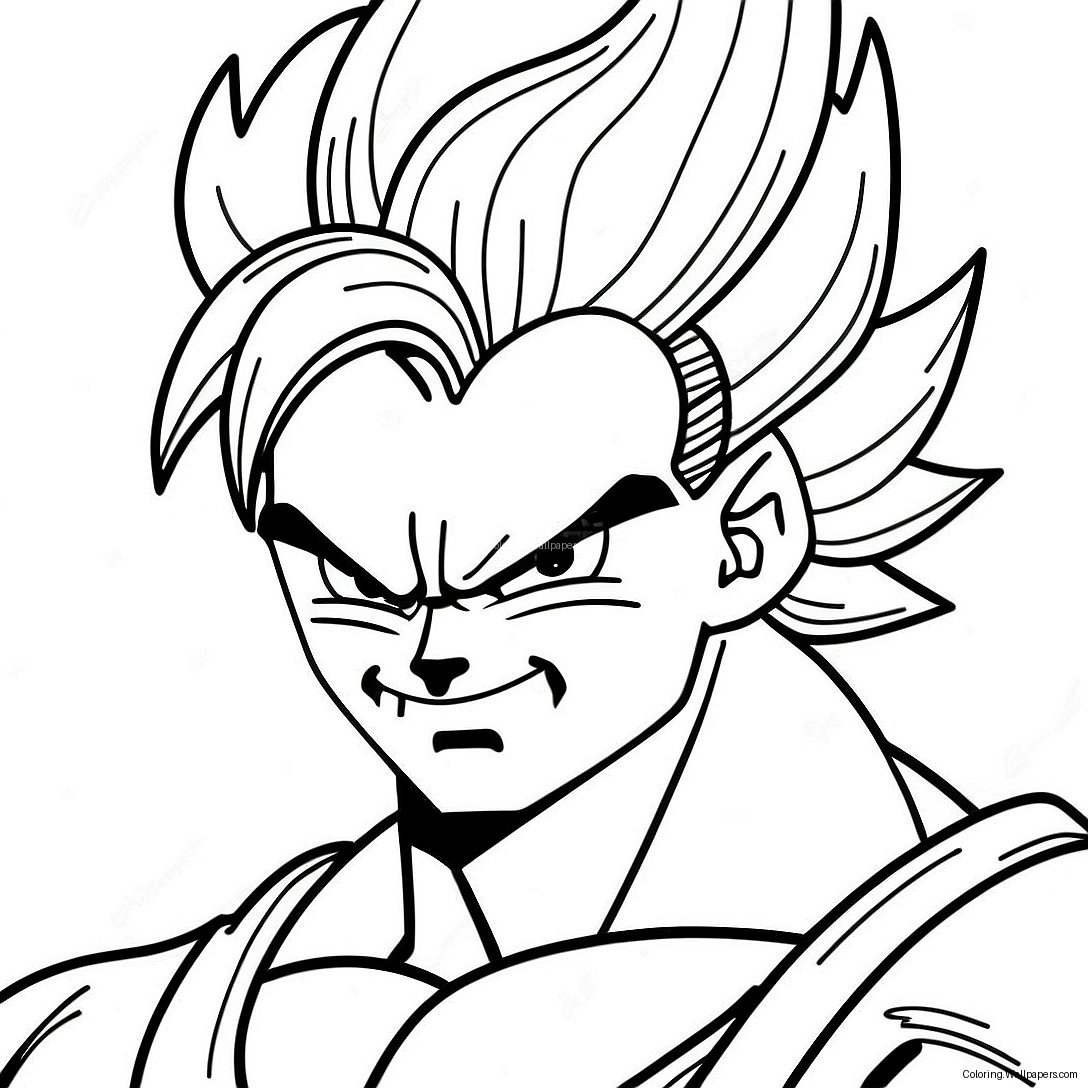 Gogeta Super Saiyan Färgläggningssida 6924