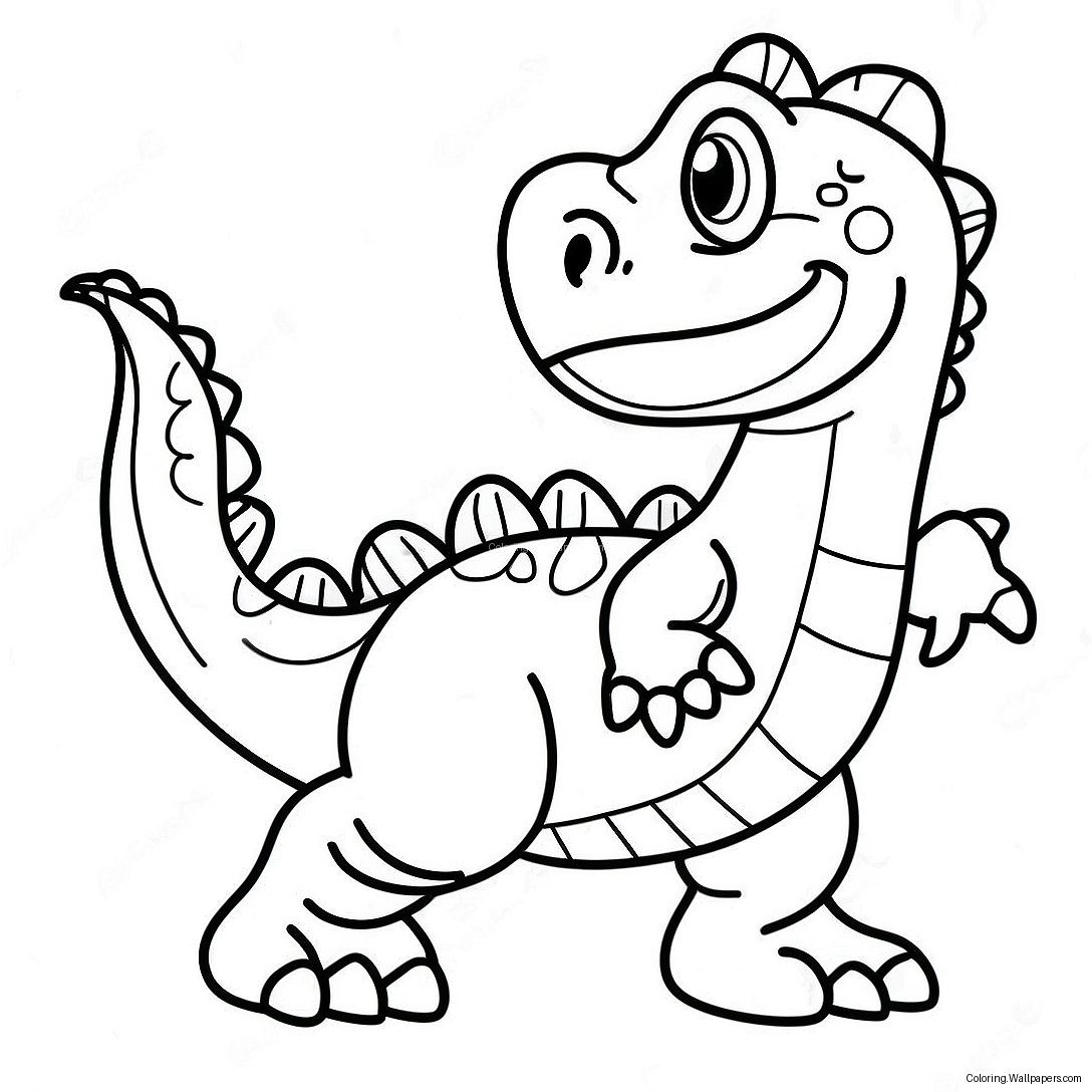 Página Para Colorear De Gogo Dino 56595