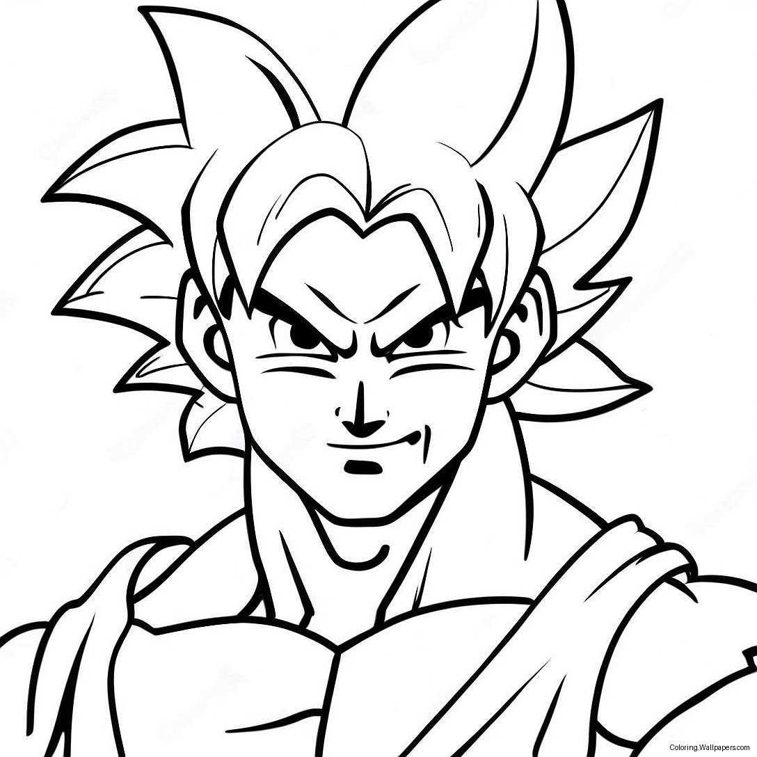 Goku Super Saiyan 4 Coloring Page 58779