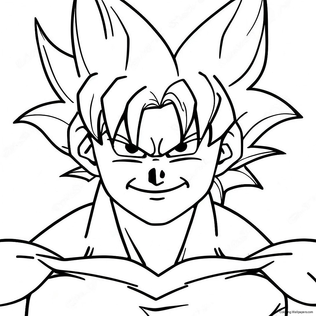 Goku Super Saiyan Transformation Ausmalbild 47001