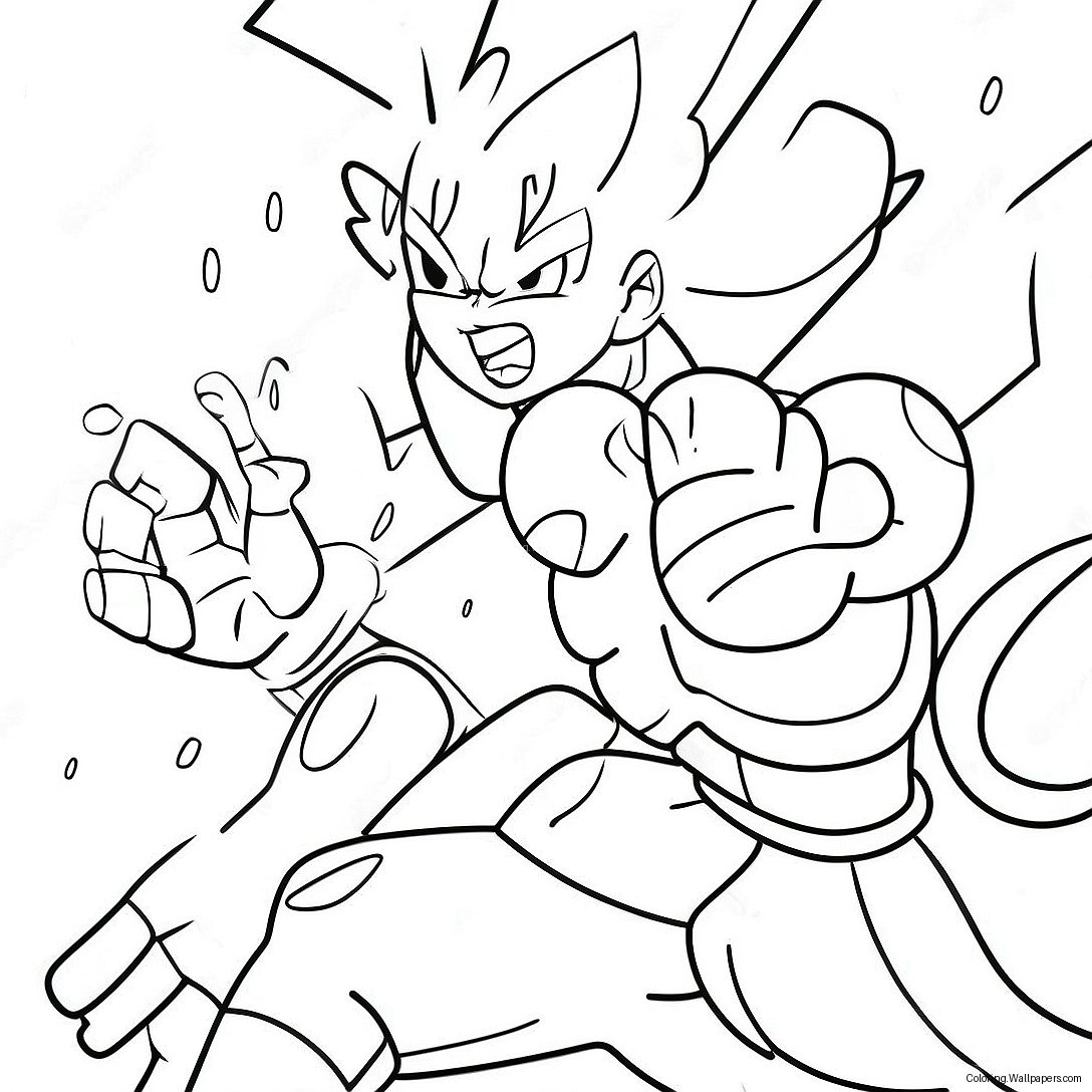 Goku Vs Frieza Epic Battle Coloring Page 46986