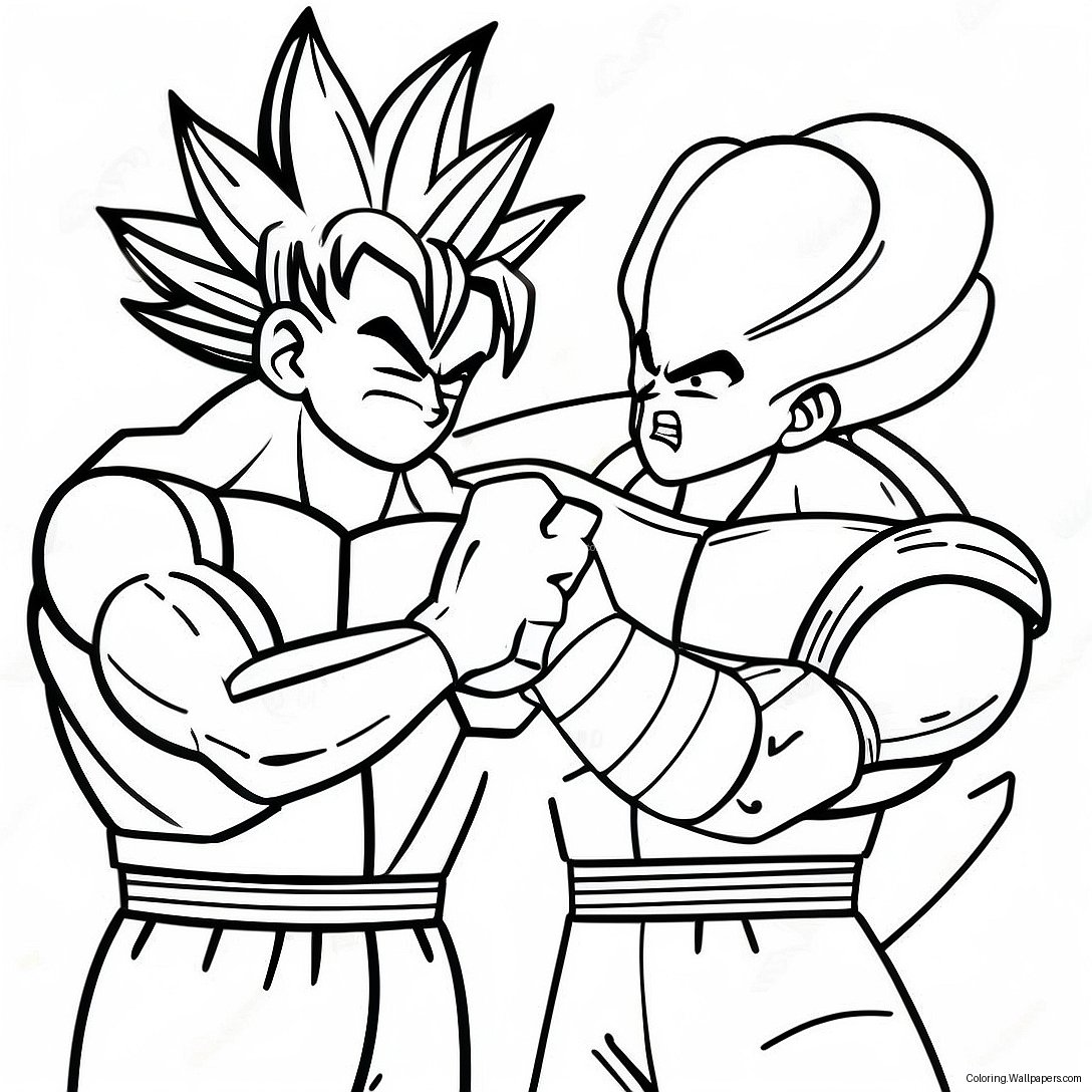 Goku Vs Frieza Epic Battle Coloring Page 46987