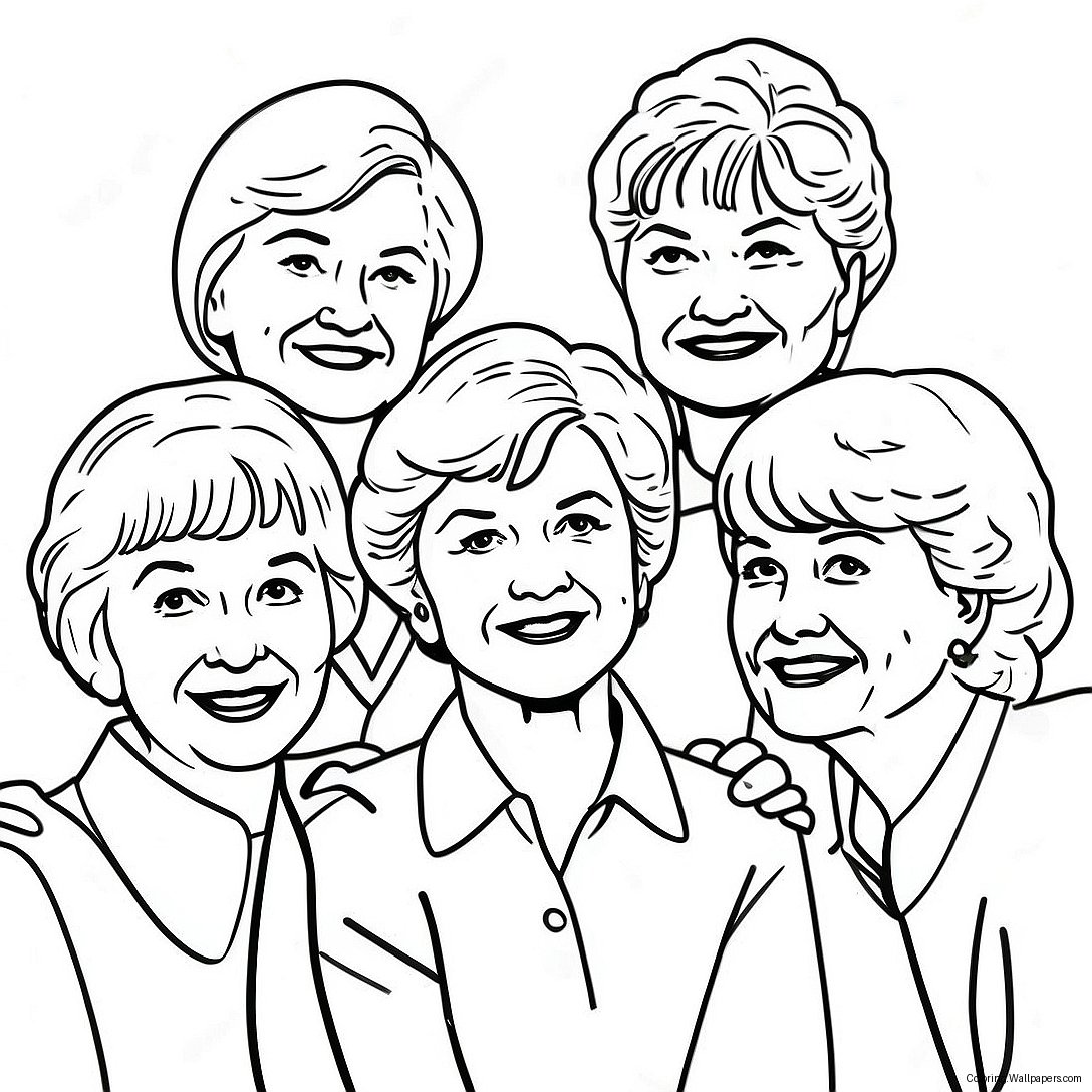 Golden Girls Group Coloring Page 21846