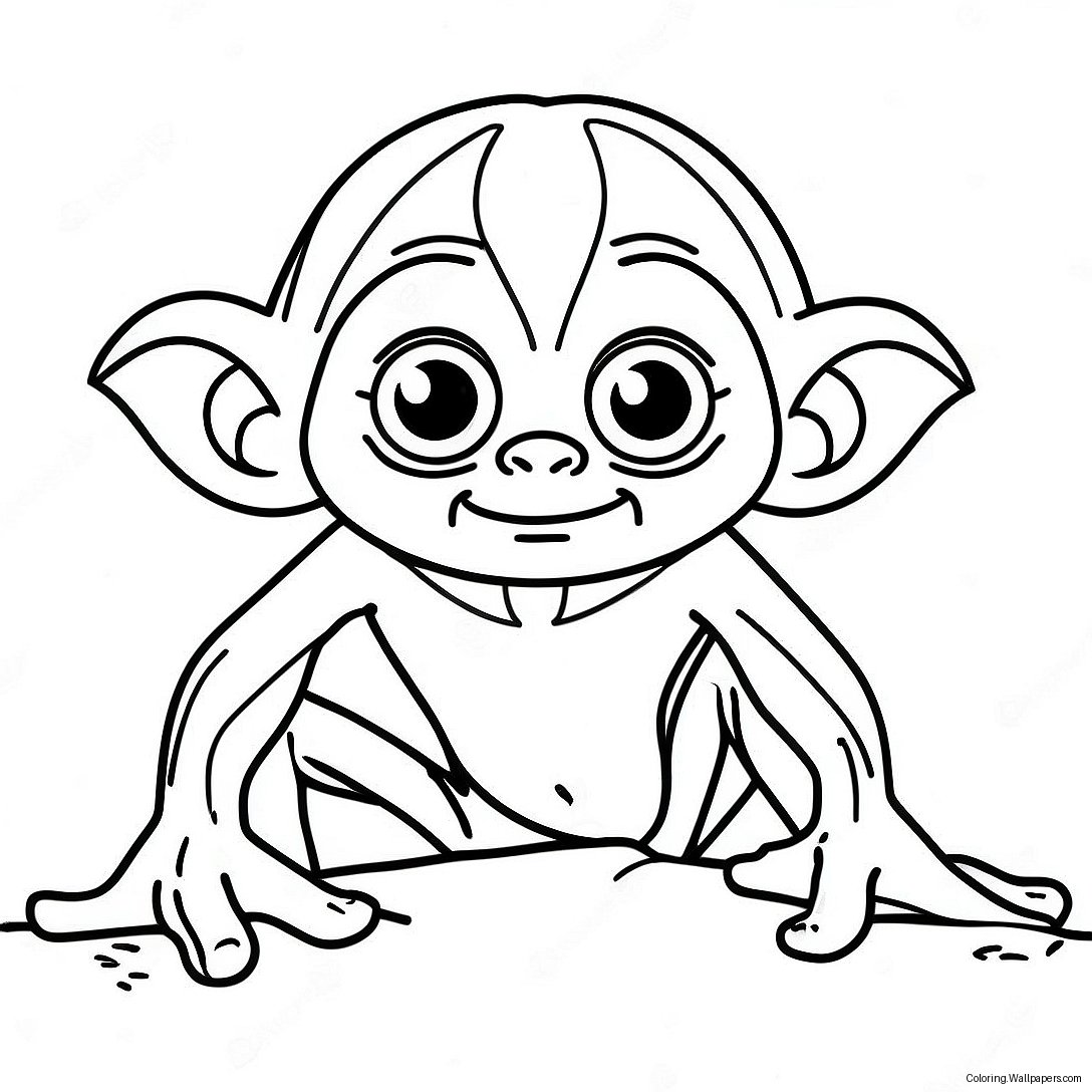 Gollum Ausmalbild 58967