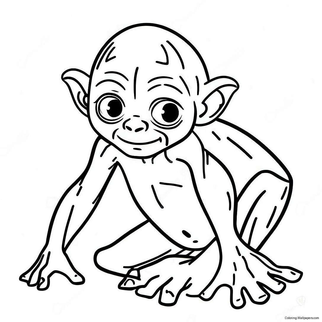 Gollum Ausmalbild 58968