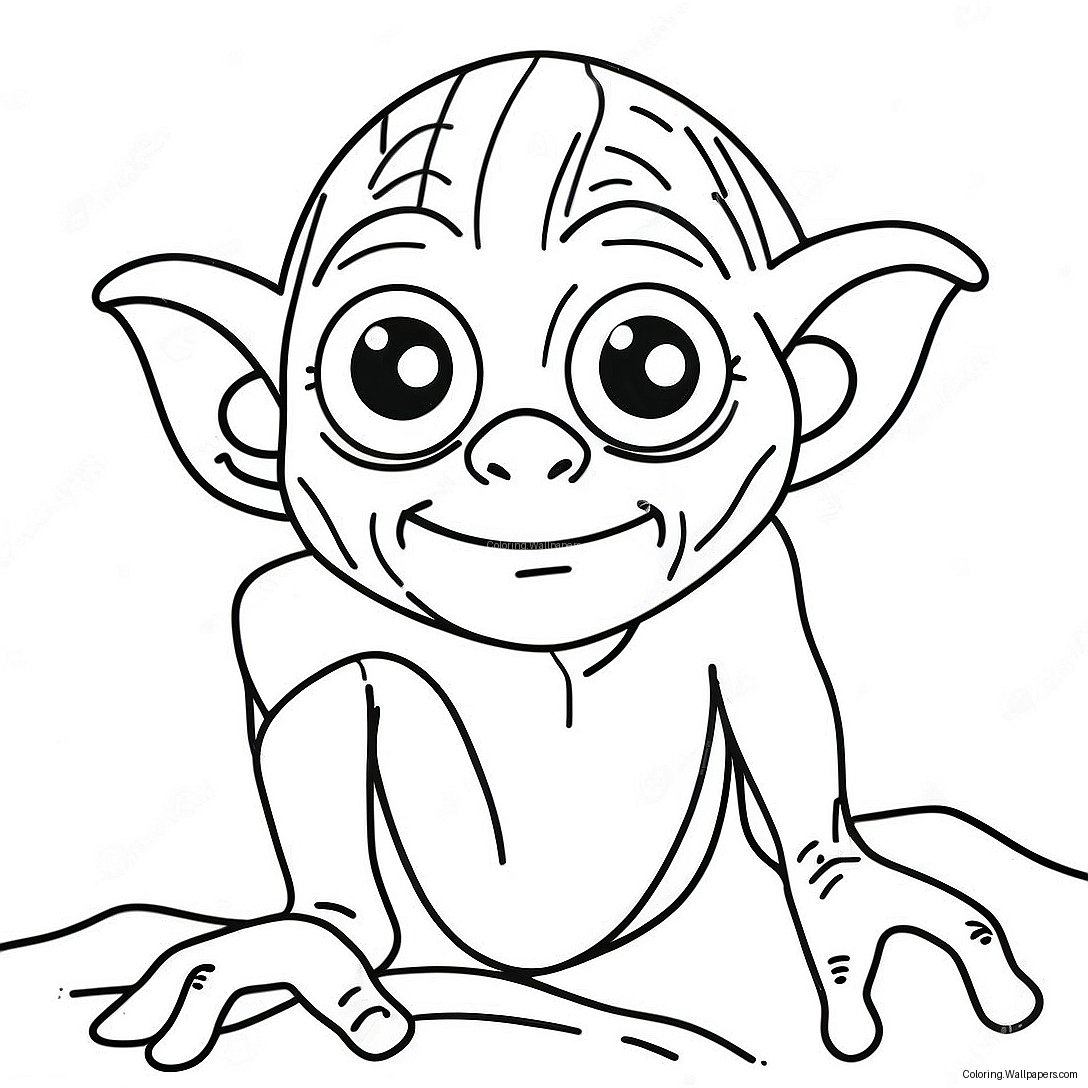 Gollum With Precious Coloring Page 52474