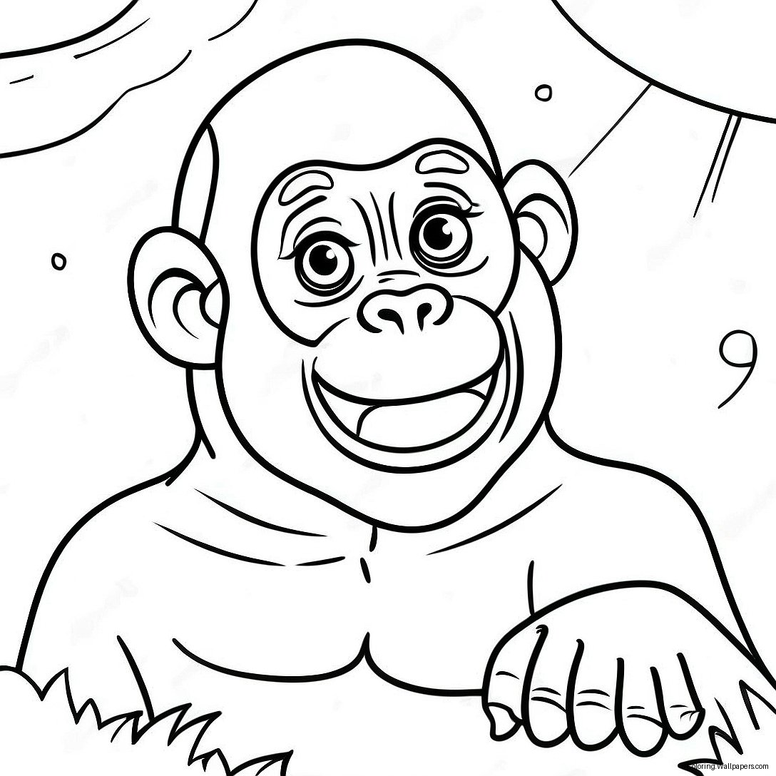 Goodnight Gorilla Coloring Page 51216