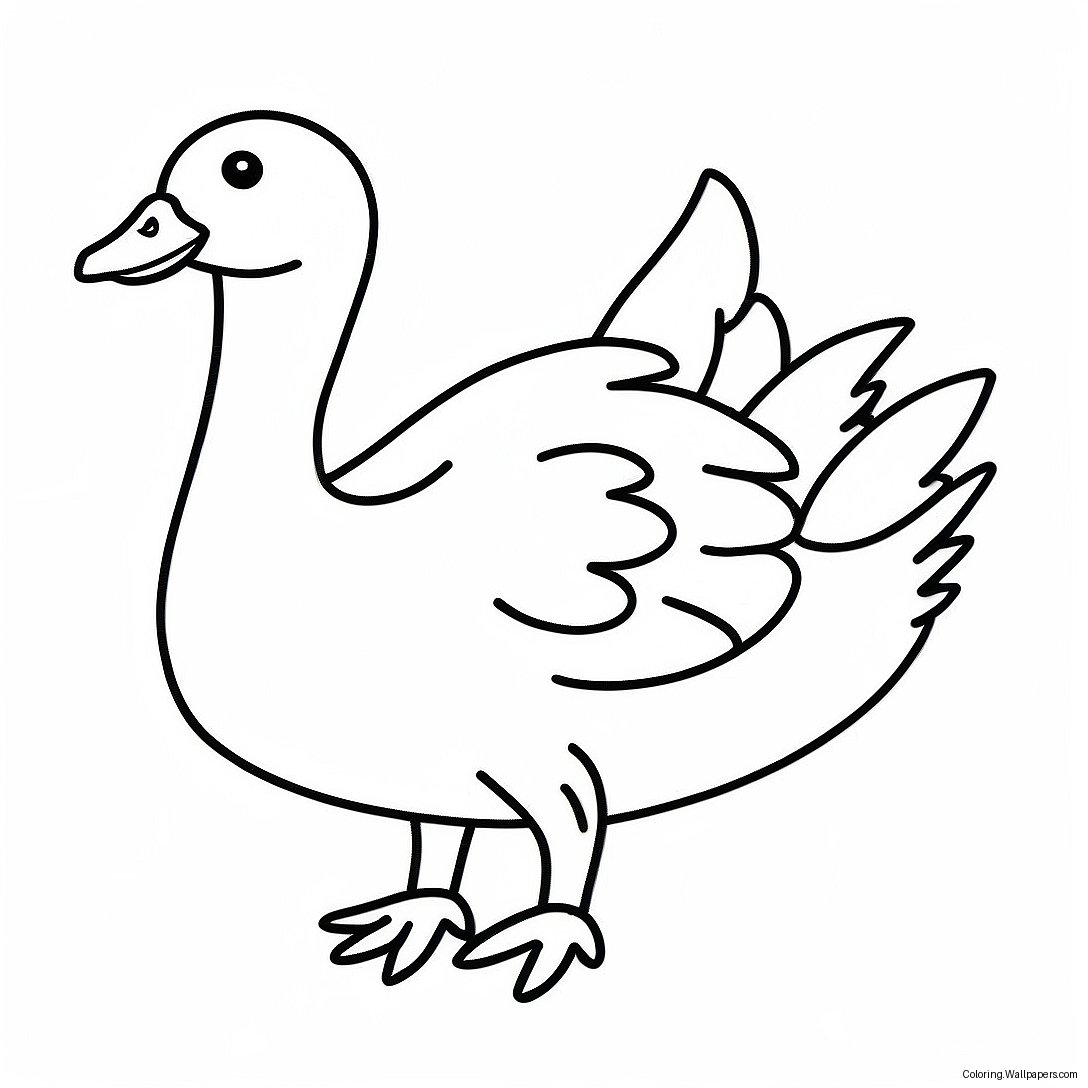 Goose Coloring Page 15274