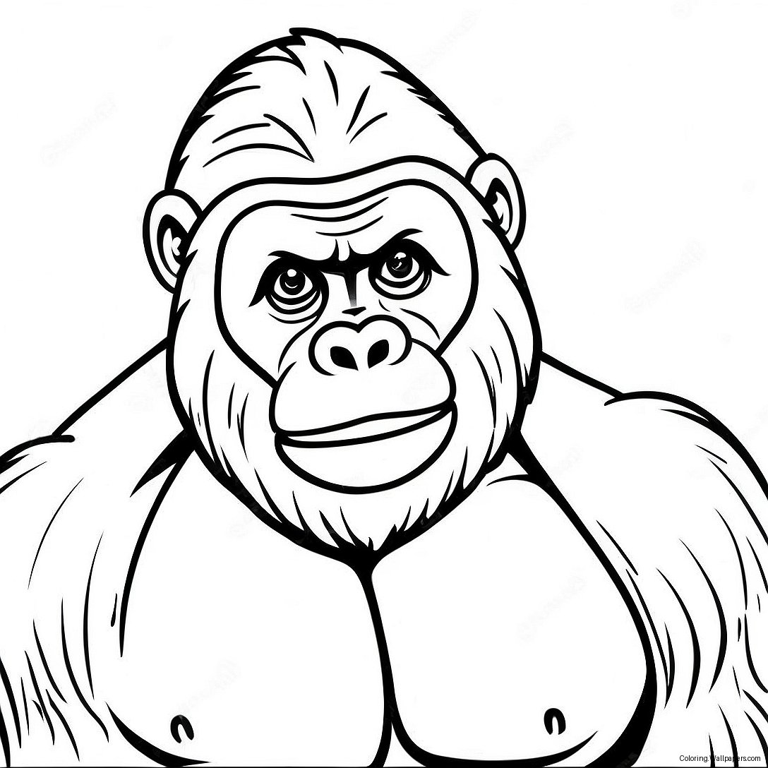 Gorilla Målarbild 978