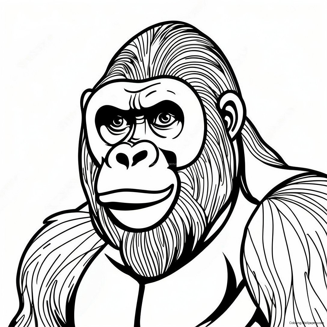 Gorilla Målarbild 979