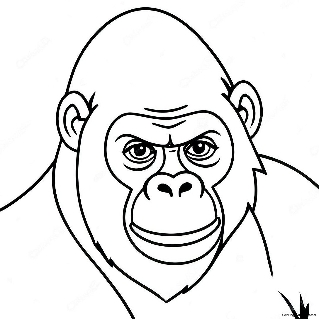 Gorilla Ausmalbild 980