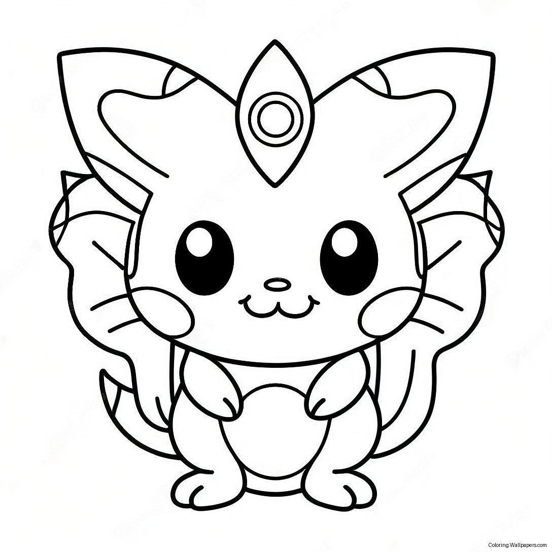 Gothic Dark Type Pokemon Coloring Page 53966