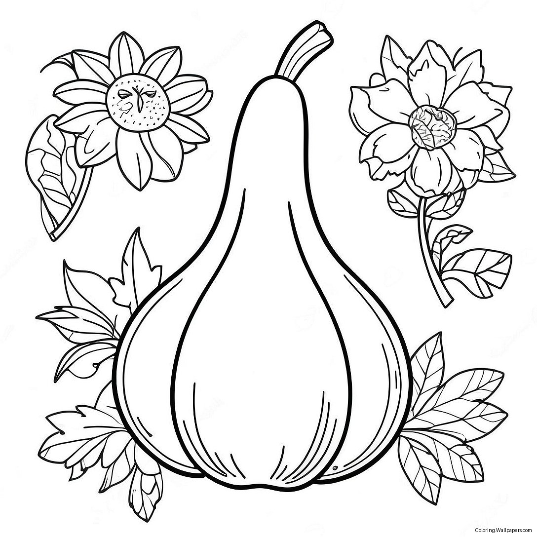 Gourd Coloring Page 51048